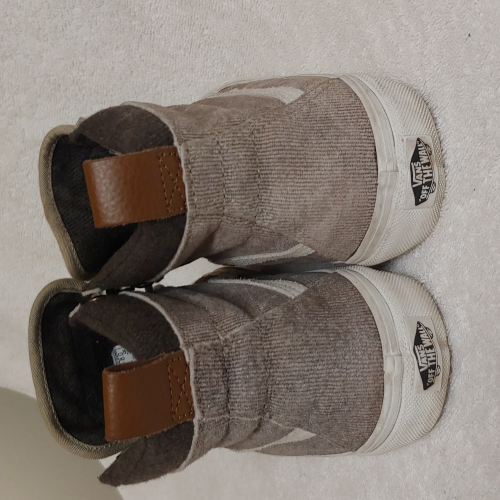 Vans Off The Wall hightop shoes. mn. sz.6.5.  wm. sz.8 - Picture 6 of 9